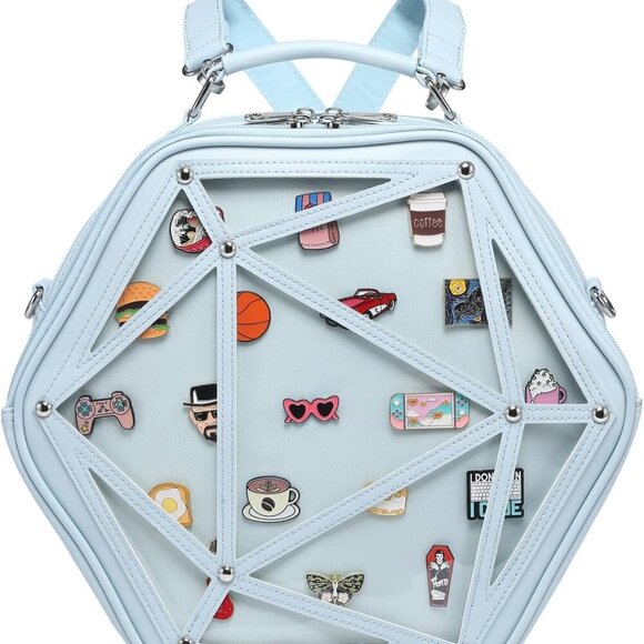 Stylish Adjustable Ita Backpack with Heart-Shaped Window for Daily Adventures - Picture 1 of 6
